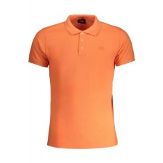 Tricou polo barbati, cu mini logo brodat, Regular fit, Portocaliu, M