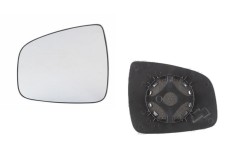 Geam oglinda exterioara cu suport fixare Dacia Sandero, 10.2012-; Logan, 10.2012-, Stanga, geam convex; cromat, View Max foto