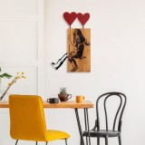 Cumpara ieftin Tablou din lemn si metal Banksy Nuc 50x80x3 cm