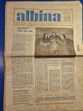 ziarul albina februarie 1983 - interviu amza pelea , articol avionul lui traian vuia