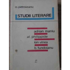 STUDII LITERARE-MIHAIL PETROVEANU