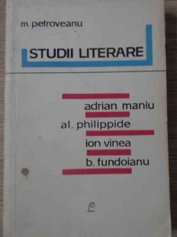 STUDII LITERARE-MIHAIL PETROVEANU