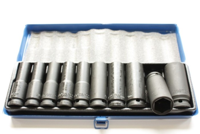 Schlagschraubern&uuml;sse 1/2 Zoll, Schlagschrauber N&uuml;sse Set, 10-24mm, Metallkassette