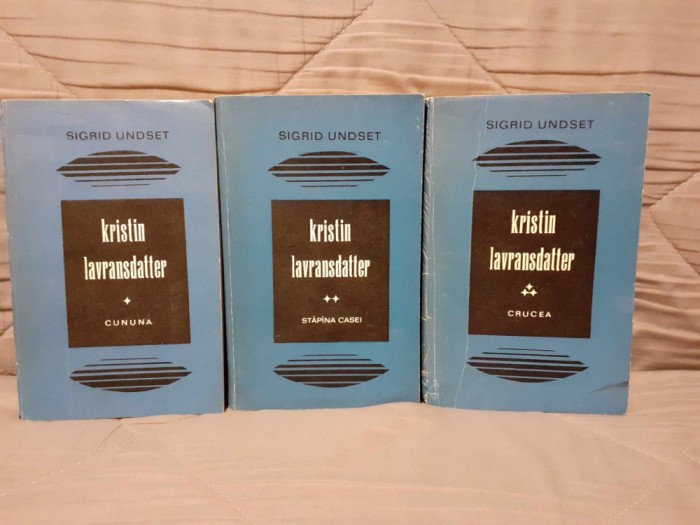 KRISTIN LAVRANSDATTER-SIGRID UNDSET (3 VOL)
