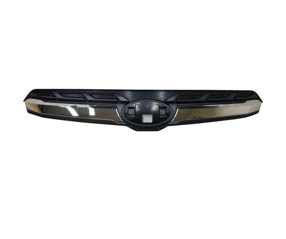 Grila masca radiator Subaru Forester (Sj), 01.2013-05.2018, Fata, cu ornament cromat; negru mat; superior, Aftermarket