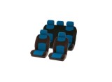 Set huse scaune auto Carpoint, fata si spate Chicago Blue AutoDrive ProParts