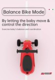 Trotineta pliabila multifunctionala Ferrari 4 in 1 neagra, Mesuca
