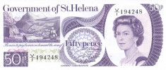 Bancnota Saint Helena 50 Pence (1979) - P5 UNC foto