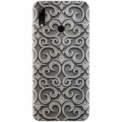 Husa silicon pentru Huawei P Smart 2019, Baroque Silver Pattern foto