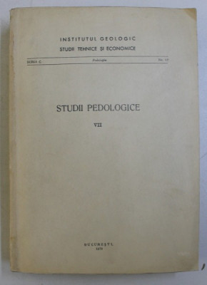 STUDII PEDOLOGICE VII , 1970 foto