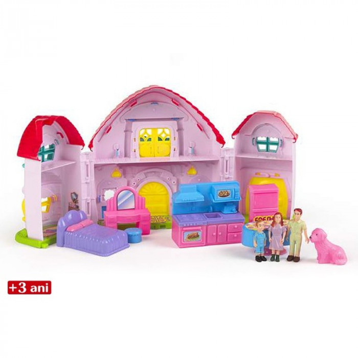 CB-Casa de Papusa cu familie CBToys