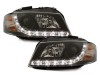 Faruri LED DRL DAYLIGHT Audi A3 8P (05.2003-03.2008) Negru Performance AutoTuning, KITT Lightning