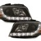 Faruri LED DRL DAYLIGHT Audi A3 8P (05.2003-03.2008) Negru Performance AutoTuning