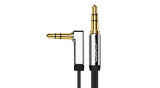 Ugreen AUX Cablu dreptunghiular plat cu mini-jack de 3,5 mm AUX de 2 m - argintiu (10599)