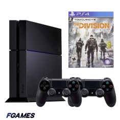 Consola Sony Playstation 4 Ps4 500gb + Doua Controllere + Tom Clancy&amp;#x2019;s The Division PlayStation 4, Second-Hand