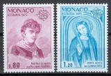 Monaco 1975 Mi 1167/68 MNH - Europa: Tablouri, Nestampilat