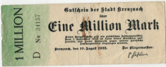 Bancnote rare Germania - 1 milion Marci 1923 foto