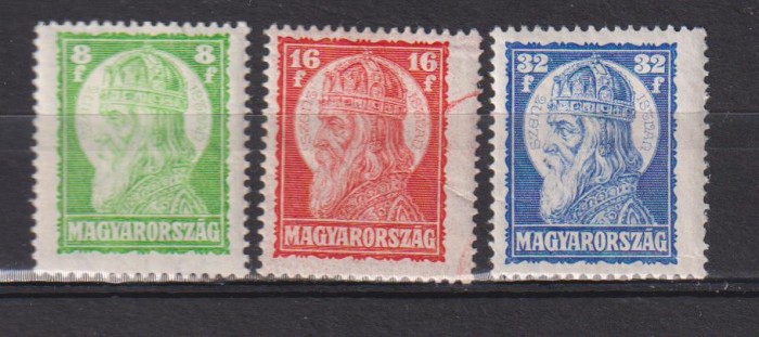 UNGARIA 1928 MI.438-440 MH