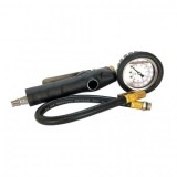 Pistol de umflat, manometru cu glicerina, 0-16 bar, 40 cm furtun, conexiune 1/4&quot; B, Oem