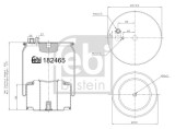 FEBI BILSTEIN 184254 Burduf, suspensie pneumatica
