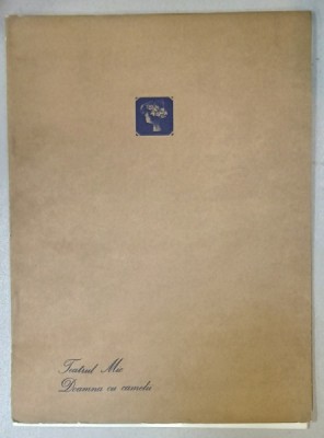 TEATRUL MIC , PIESA &amp;#039; DAMA CU CAMELII &amp;#039; de ALEXANDRE DUMAS - FIUL , CAIET PROGRAM , STAGIUNEA 1984 -1985 foto