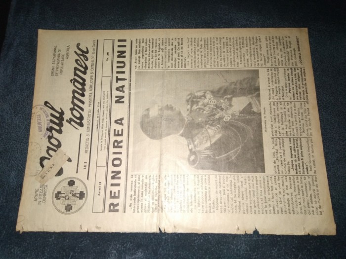 REVISTA OGORUL ROMANESC 30 IUNIE 1940