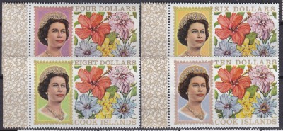 DB1 Ins. Cook Flori 1968 4 v. MNH foto