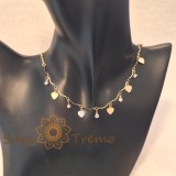 Cumpara ieftin Colier placat cu aur 18K origine Brazilia cu stanta , Salba Inimilor 45cm