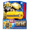 Figurina Transformers One Bumblebee B 127, 15cm, Hasbro. Robot + Masina Cybertroniana, transformare 1 pas, 6+ ani