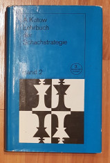 Lehrbuch der Schachstratigie de A. Kotow Band 2. In germana foto