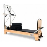 Cumpara ieftin Set Pilates profesional 5 &icirc;n 1 din lemn stratificat - Reformer, Cadillac,