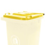 Capac galben pentru container de gunoi Mirpol 240 litri, HDPE