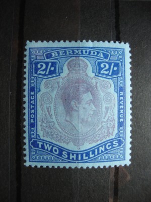 BERMUDA 2 SH. 1938 GEORGE VI MH foto
