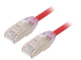 Patch Cord F/UTP 6a LSZH Roșu 3m