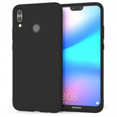 Husa Telefon Silicon Huawei P20 Lite Black Matte foto