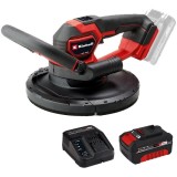 Einhell TP-DWS 18/225 Li BL PXC + Starter Kit - Slefuitor pentru pereti motor fara perii + Set 1 acumulator si incarcator Li-Ion 18 V 4 Ah