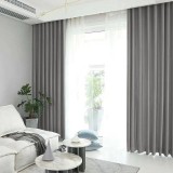 Set draperie din catifea blackout cu rejansa transparenta cu ate pentru galerie, Madison, 150x260 cm, densitate 700 g/ml, Tapa, 2 buc