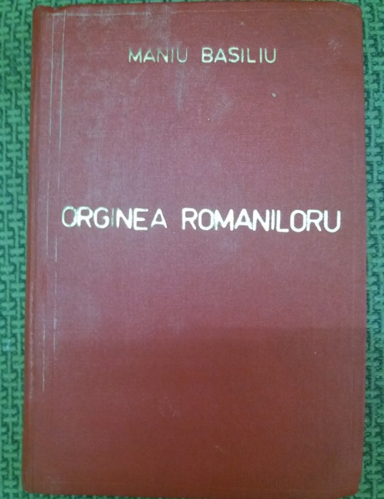 ORIGINEA ROMANILOR MANIU BASILIU RARITATE SCRISA CU ALFABET LATIN NU CHIRILIC1857 !!!!!