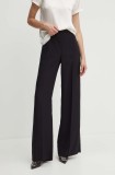 MAX&amp;Co. pantaloni femei, culoarea negru, drept, high waist, 2418131034200 2418130000000