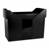 Suport Dosare Suspendabile, 330x260x160 mm, Capacitate 20 Dosare, Negru, Suport din Plastic pentru Documente, Organizator Dosare Suspendabile, HAN