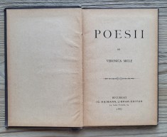 POESII.1887,PRIMA EDITIE -VERONICA MICLE .STARE PERFECTA foto