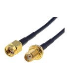 Cablu SMA soclu - SMA mufa 20m 50OHM negru BQ CABLE SMA-SMF/50/20