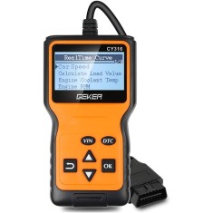 Tester diagnosticare auto GEKER OBDII pentru motor auto universal