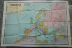 Europa, harta politica si fizica// perioada comunista foto