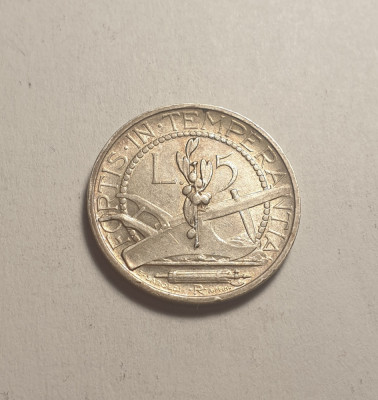 San Marino 5 Lire 1937 Unc foto