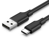 CABLU alimentare si date Ugreen, &quot;US287&quot;, Fast Charging Data Cable pt. smartphone, USB 2.0 la USB Type-C 5V/2A, 0.5m, negru &quot;60115&quot; (timbru verde 0.08