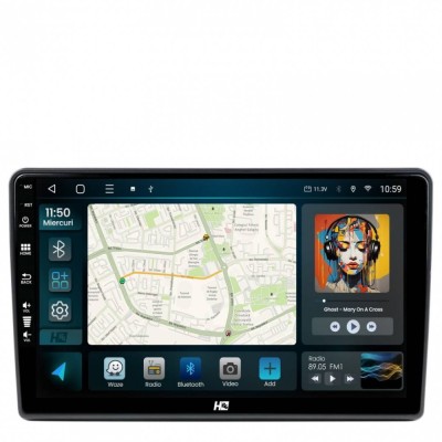 Navigatie Hyundai H1 (2010-2014) 8GB RAM Android 13 Octacore Slot Sim 4G DSP GPS Wi-FI Carplay Android Auto USB Bluetooth Waze Touchscreen 9 Inch foto