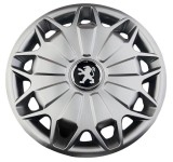 Capace Roti Peugeot R15 Set 4 Bucati Cod 338 ABS Protectie Jante Aliaj Design Elegant Montaj Facil