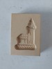 ** Matrita lemn forma prajitura biscuiti turta dulce fursecuri, crafts - imagine cu Biserica / cladire cu turn si ceas -