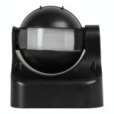 Senzor Miscare PT Negru JQ30 180&deg; 1200W 2-12m IP44 - NOVELITE